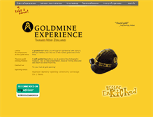 Tablet Screenshot of goldmine-experience.co.nz